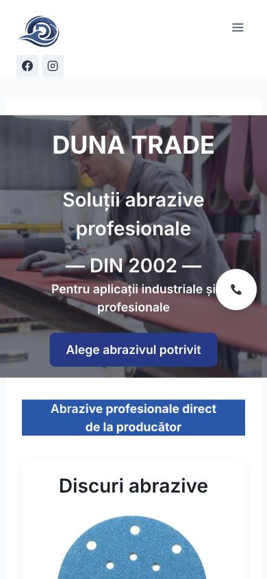 duna.ro — captură a site-ului pe mobil